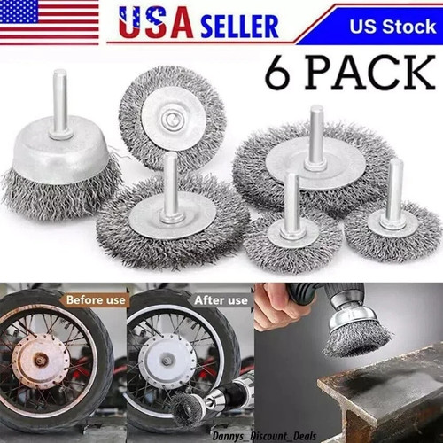 6pcs wire wheel cup brush - 6pcs, set