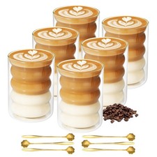 6-Pack Double Walled Glass