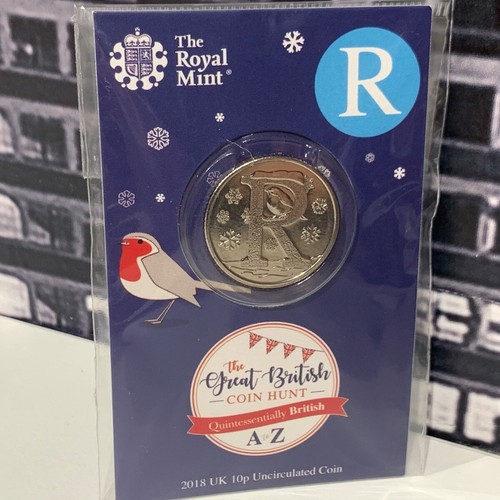 Royal mint alphabet - letter, r