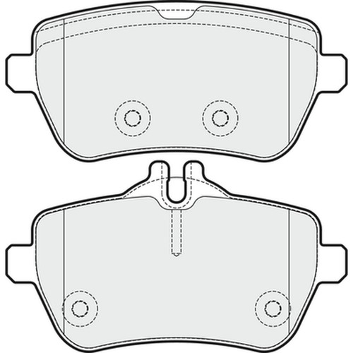 Brake pads set for mercedes - set,