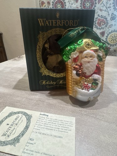 Waterford santa ornament - waterford,