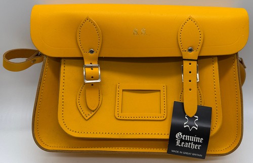 Bright yellow genuine leather - yellow,