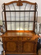 Lovely ornate display kitchen  dresser, dinning room,  glass shelves unusual