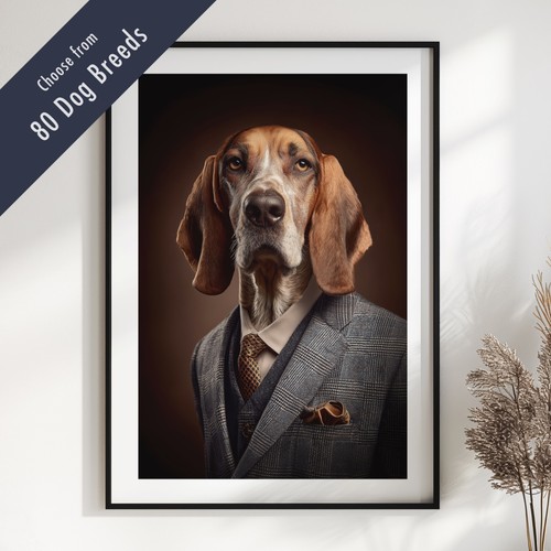 Smartly dressed dog - dog, portrait