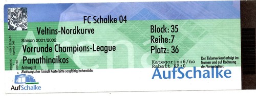 Ticket schalke - ticket, fc
