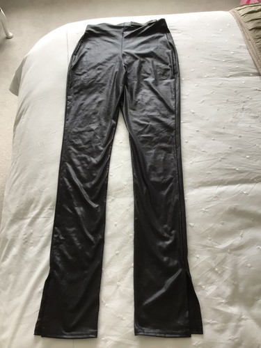 Black coloured faux leather - coloured,