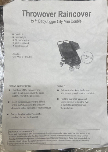 Koodee pushchair raincover - koodee,