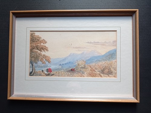Old original watercolour - old,