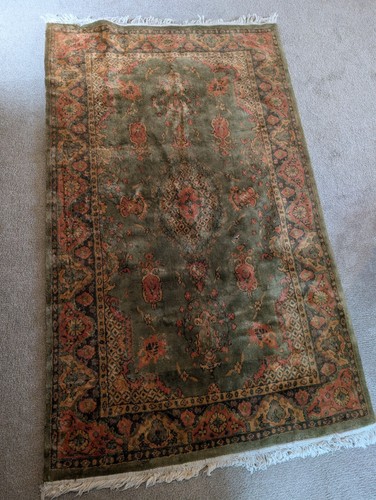 Hand tied rug - rug, knotted