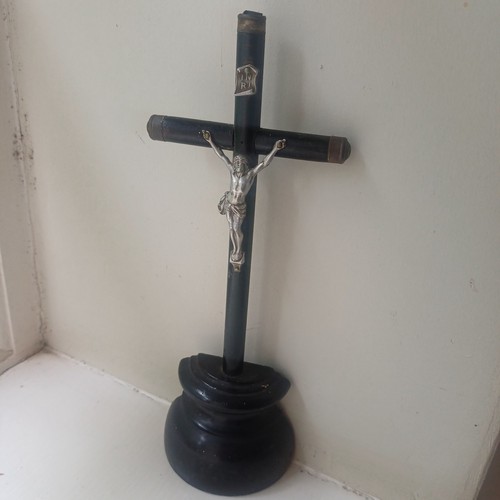 Antique wooden crucifix - wooden,