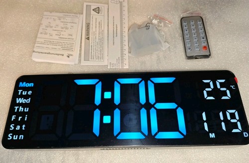 Opis clock blue white - opis, 1