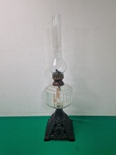 Vintage Clear Glass Oil Lamp