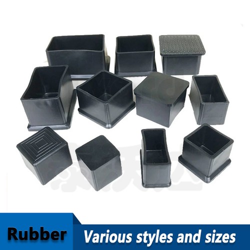 Square chair ferrules plastic - square,