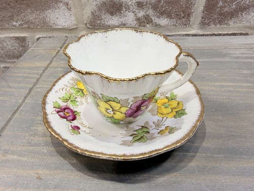 Vintage tea cup saucer - cup,