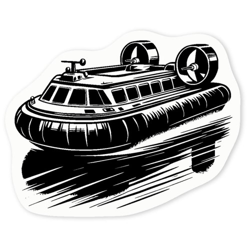 Speeding hovercraft clear - 'speeding, hovercraft'