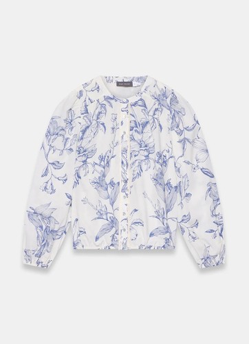 Mint velvet blue cotton - velvet, floral