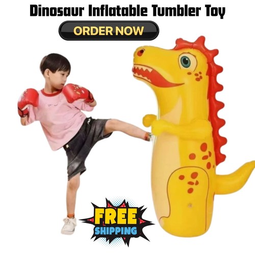 Dinosaur inflatable tumbler - dinosaur,