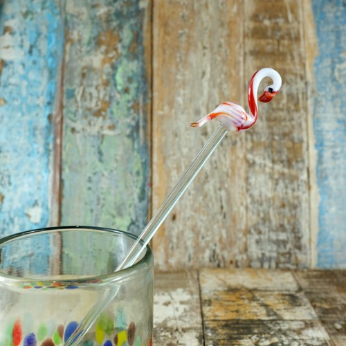 Mexican recycled glass hand - glass,