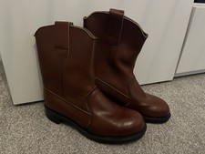 Vintage Tosava's Brown Leather Boots UK 7 Getta Grip Dr Martens Skinhead England