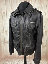 Superdry brown leather jacket - superdry,