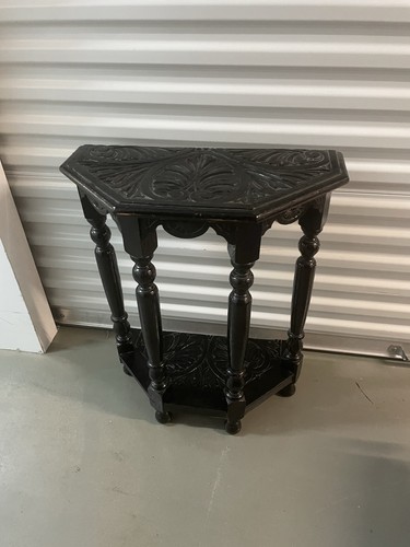 Antique black painted - antique, carved