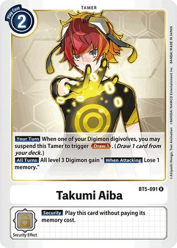 Takumi aiba bt5 091 digimon - bt5-091,