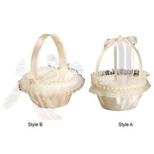 Wedding Flower Girl Basket Elegant Baskets for Wedding Party Supplies