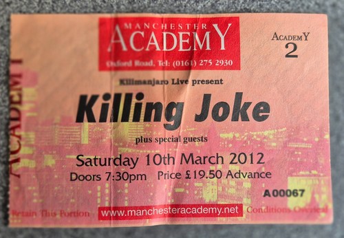 Used concert ticket - ticket, killing