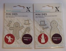 Xcut Mini Dies  Snowman and Gingerbread Man