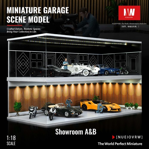 Diorama garage model - garage,