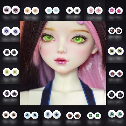 Pair 16mm glass eyeballs for - 1,