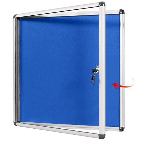 Lockable notice board - lockable,