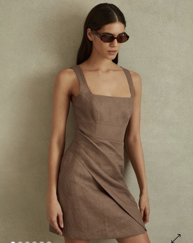 Reiss piper linen pleat detail - reiss,