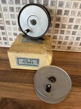Boxed Hardy The Hydra 4 3/8” Salmon Fishing Reel with Spare Spool VG Condition  