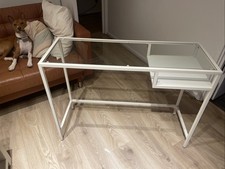 White IKEA Vittsjo Side/Laptop