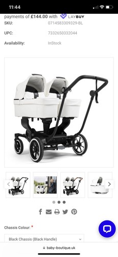 Emmaljunga nxt twin pram - emmaljunga,