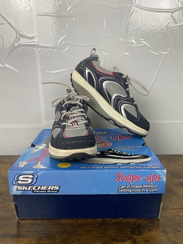 Skechers shape ups navy silver - navy,