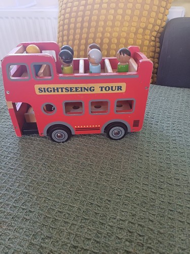 Wooden sightseeing tour bus - wooden,