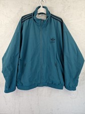 Vtg Adidas Men’s Green Track Jacket Size XL 44/46 Trefoil 90s