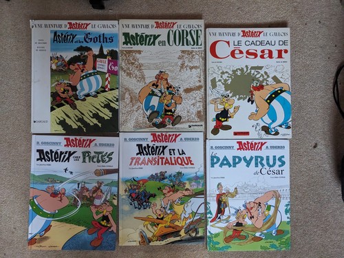 Asterix hardback comic - x6,