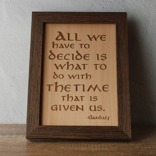 Gandalf quote art wall decor - quote,