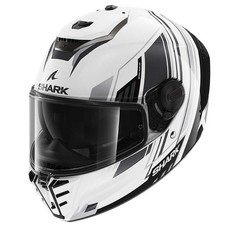 SHARK SPARTAN RS BYHRON BLACK WHITE MOTORCYCLE MOTORBIKE SPORTS HELMET