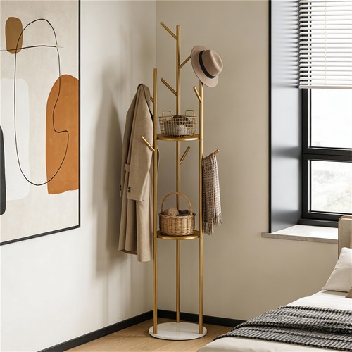 Metal coat rack hall tree - coat,