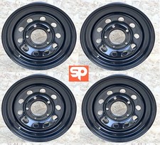 4x Gloss Black Modular Wheels