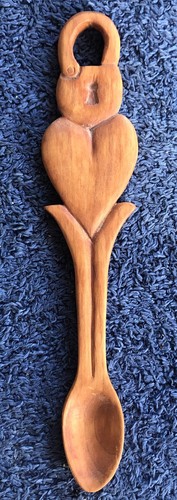 Welsh love spoon - welsh,