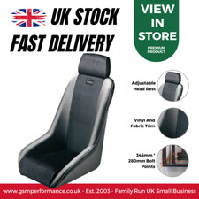 OMP Classic 1970s Revival Vintage Velour Vinyl Retro Classic Bucket Car Seat