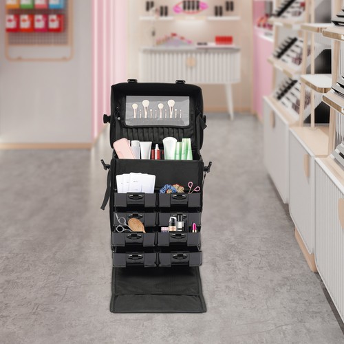 Rolling makeup train case - makeup,