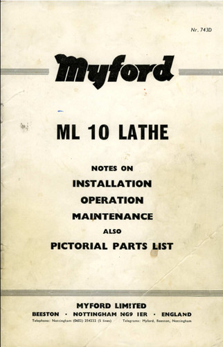 Soft copy myford 10 lathe - soft,