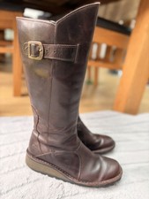 Fly London Dark Brown Leather