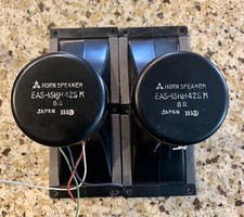 PAIR - Vintage EAS-15HH42SM Speaker Horn Driver Tweeter - TESTED